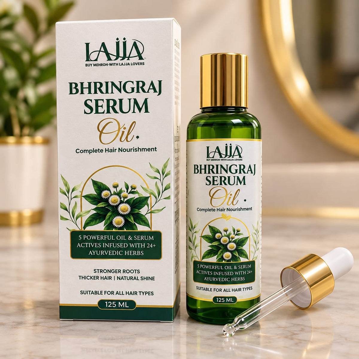 Lajja Bhringraj Serum Oil bulk packaging